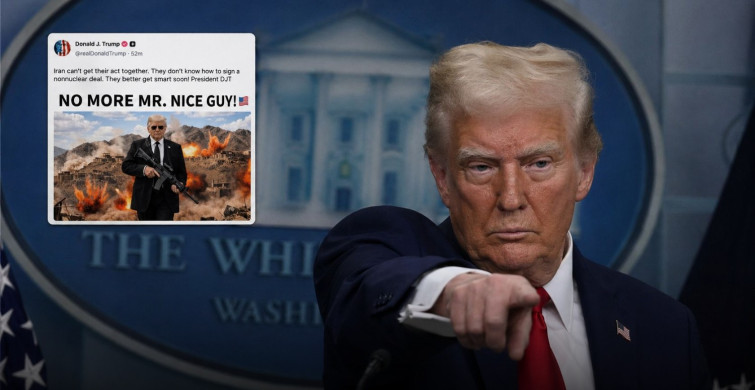 Trump’ın İran mesajı içeren sosyal medya paylaşımı gündem oldu.