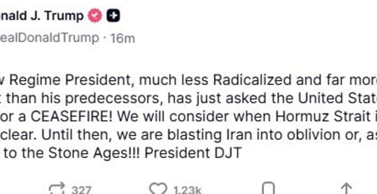 Trump'tan İran Açıklaması: Ateşkes Talebi