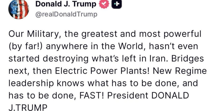 Trump'tan İran'a Sert Uyarı: Sırada Köprüler Var