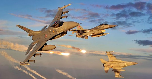TSK Afrin'de PYD Mevizilerini Bombaladı!