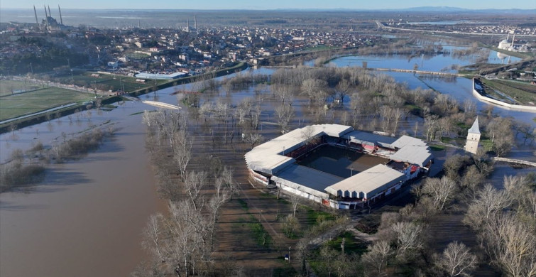 Tunca Nehri'nde Debi Düşerken Meriç Nehri Yükseliyor