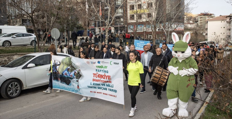 Tunceli'de Rafting Şampiyonası İçin Tören Düzenlendi