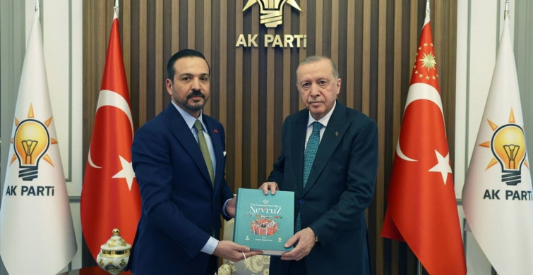 Türk Dünyasının Ortak Mirası: Nevruz Kitabı Erdoğan'a Takdim Edildi