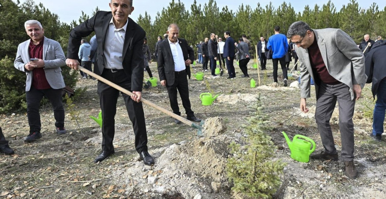 Türk Eğitim-Sen Şehit Öğretmenler İçin Fidan Dikti