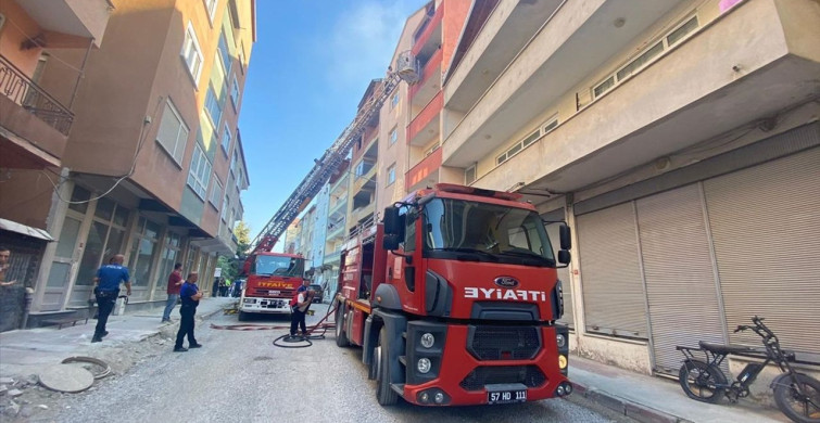 Türkeli'de Dairede Yangın Çıktı