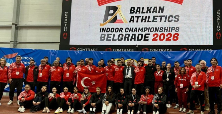 Türkiye Balkan Salon Atletizm Şampiyonası'nda 14 Madalya Kazandı