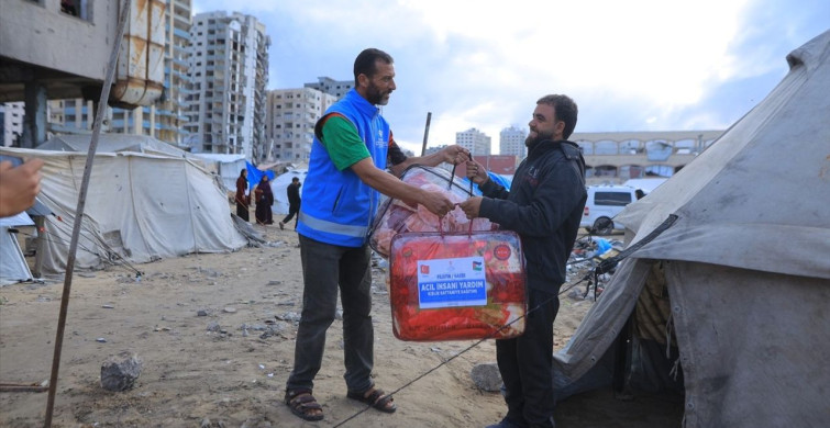 Türkiye Diyanet Vakfı Gazze'de Kış Yardımları Gerçekleştirdi