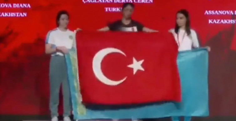 Türkiye şampiyonu konuştuğu Derya Ceren Çağlayan, Kazaklara ders verdi: Sosyal medya bu görüntüleri konuşuruz