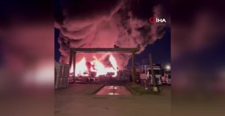 Tuzla'da Polyester Fabrikasında Yangın Çıktı