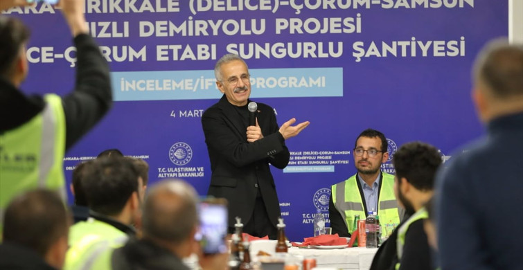 Ulaştırma ve Altyapı Bakanı Uraloğlu Çorum'da Hızlı Tren Projelerini Tanıttı