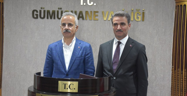 Ulaştırma ve Altyapı Bakanı Uraloğlu Gümüşhane'de Çalışmalarını Değerlendirdi