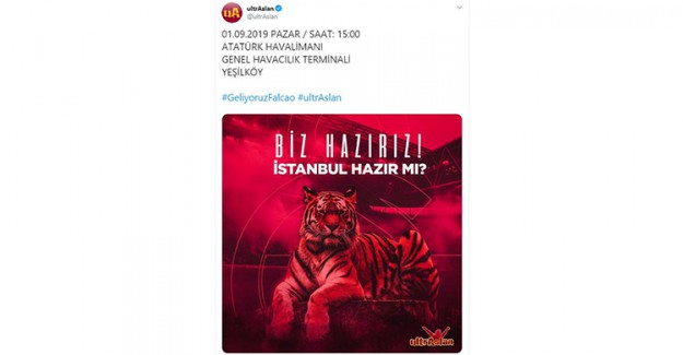 Ultraslan Sosyal Medyadan Radamel Falcao Paylaşımı Yaptı