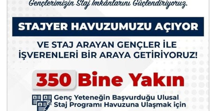 Ulusal Staj Programı’na 350 Bin Başvuru