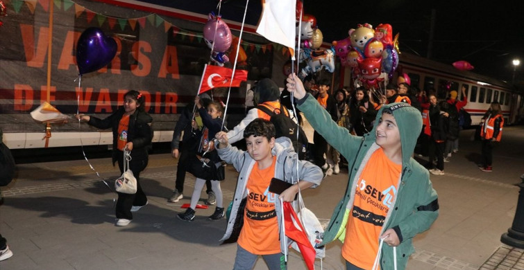 Umut Treni lösemili çocuklarla Kayseri'ye ulaştı