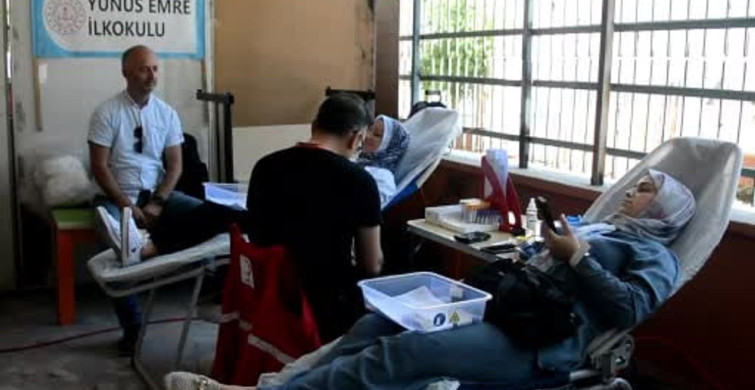Ünye'de Veliler ve Öğretmenler Kan Vererek Umut Oldu