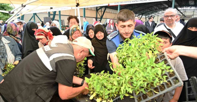 Üreten İnönü için 10 bin fide desteği