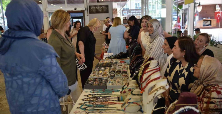 Üreten kadınlardan el emeği sergisi açıldı