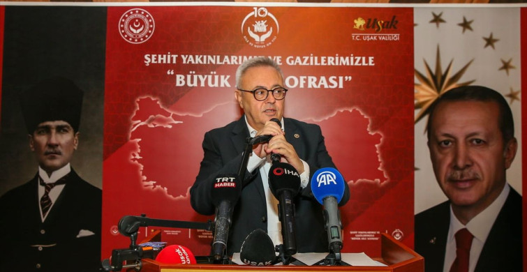 Uşak Valisi Naci Aktaş Şehit Aileleri ve Gazilerle İftarda Buluştu