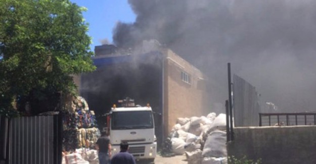 Uşak’ta Fabrika Yangını
