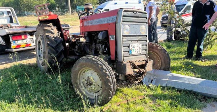 Uşak'ta meydana gelen trafik kazasında 4 kişi yaralandı
