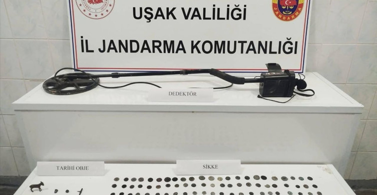 Uşak'ta Tarihi Sikkeler Ele Geçirildi