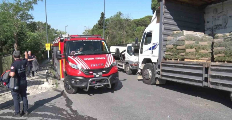 Üsküdar’da forklift evin bahçesine uçtu: sürücü hayatını kaybetti