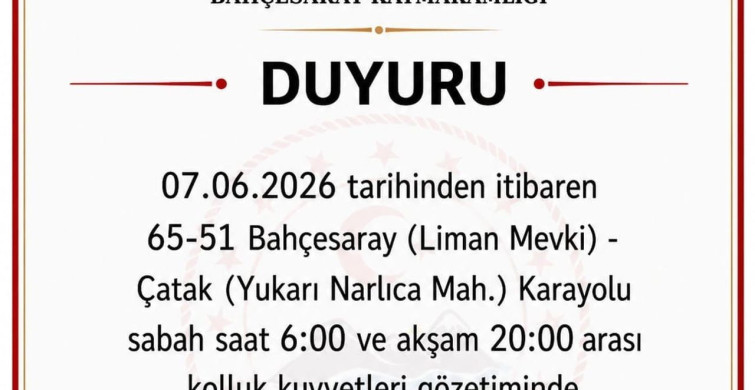 Van-Bahçesaray Yolu Nihayet Ulaşımda