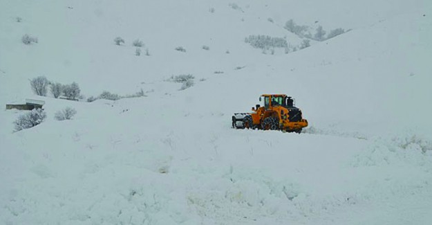 Van'da 57 Yerleşim Yerine Ulaşım Kar Yağışı Nedeni İle Kapandı