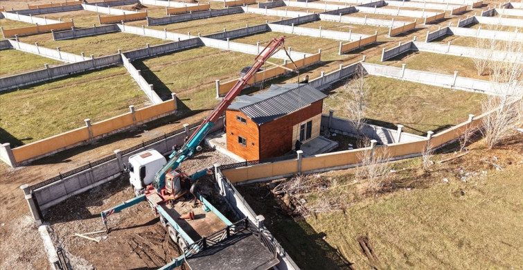 Van'da Çevre Dostu Ahşap Ev Üretimi