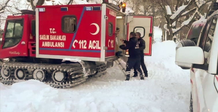 Van'da Çığ Tehlikesindeki Kadına Acil Müdahale