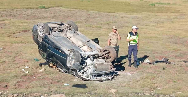 Van'da eski belediye başkanının aracı takla attı: 4 yaralı