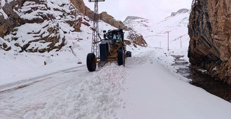 Van'da Kırsalda Karla Mücadele Devam Ediyor