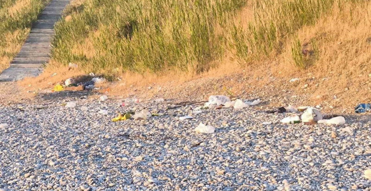 Van'da mavi bayraklı sahilde temizlik krizi