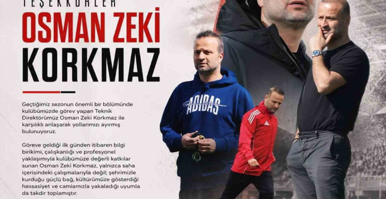 Vanspor, Osman Zeki Korkmaz ile Anlaşarak Ayrıldı