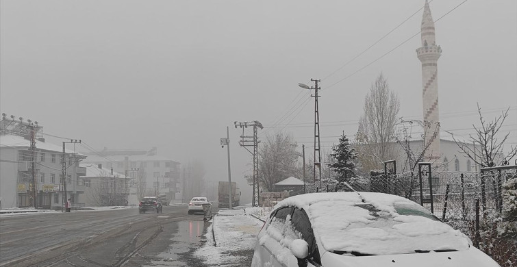 Varto'da Kar Yağışı Etkili Oldu