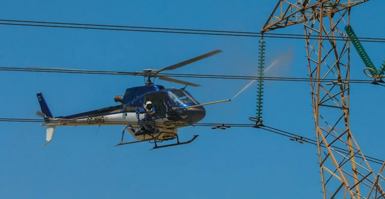 Vatandaş Helikopterin Tellere Takıldığını Düşününce Paniğe Kapıldı