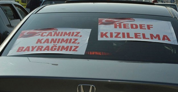 Vatandaştan Zeytin Dalı Harekatı'na Destek!
