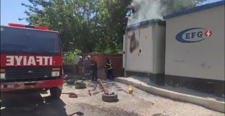Viranşehir'de trafo yangını mahalle sakinlerini tedirgin etti