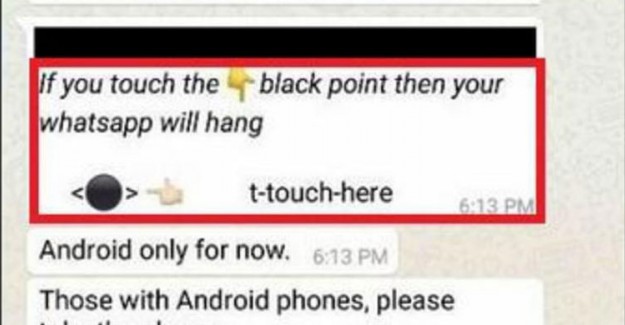  WhatsApp'ta Telefon Çökerten Mesaja Dikkat!