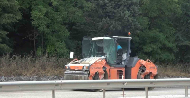 Yalova-Bursa kara yolunda asfaltlama çalışmaları sürüyor