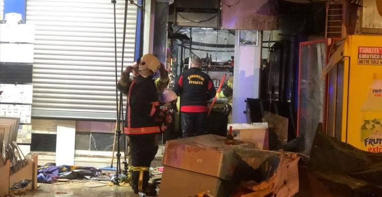 Yalova'da Tekel Bayisi Yangını: Anne ve Oğul Yaralandı