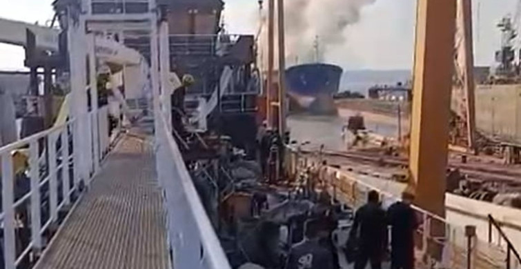 Yalova'daki tersanede kargo gemisinde patlama meydana geldi