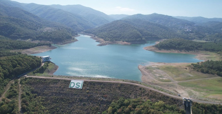Yalova'nın Gökçe Barajı'nda Su Seviyesi Alarm Veriyor