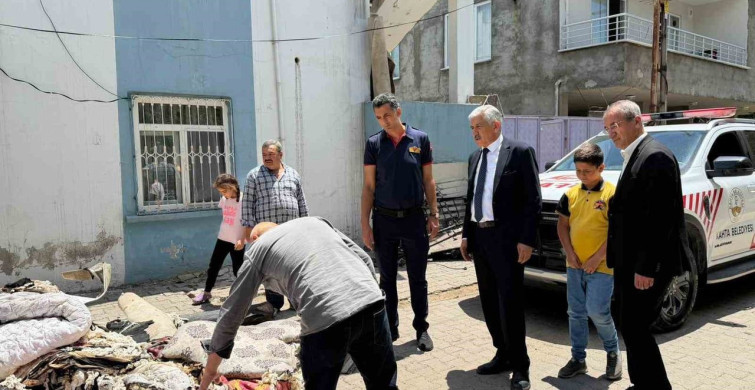 Yangın Mağduru Aileye Destek Ziyareti