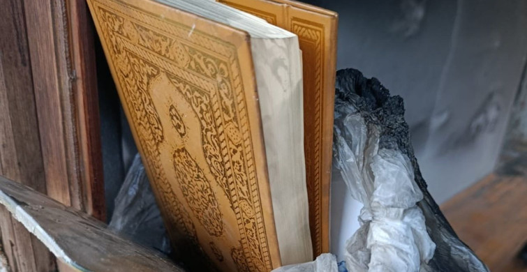 Yangında Kur’an-ı Kerim Kurtarıldı