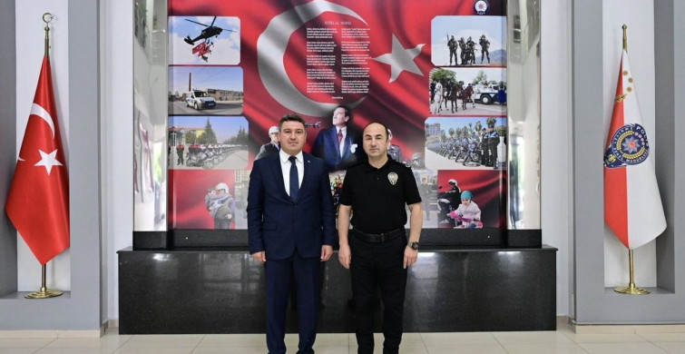 Yargıtay'a atanan başsavcı Karakülah'tan emniyet müdürü Yılmaz'a veda ziyareti
