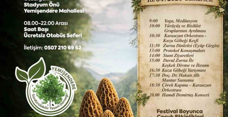 Yemişendere Kuzugöbeği Festivali Başlıyor