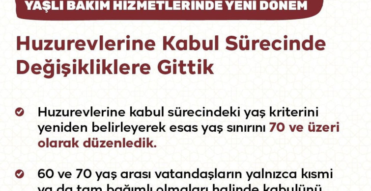 Yeni Huzurevi Düzenlemeleri Yaşlılara Daha İyi Hizmet Sunacak