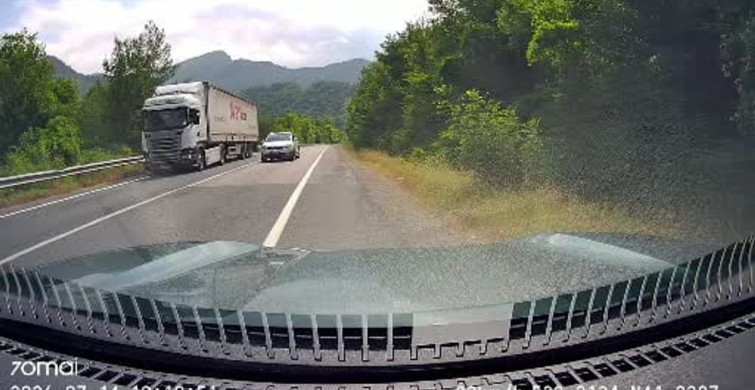 Yenice'de hatalı sollama facianın eşiğinden döndü