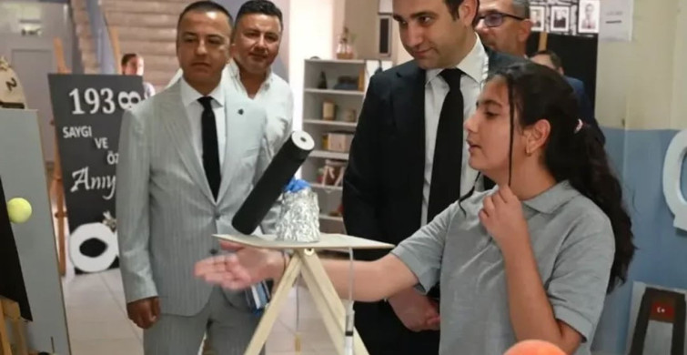 Yenipazar merkez ortaokulu'nda yıl sonu sergisi açıldı